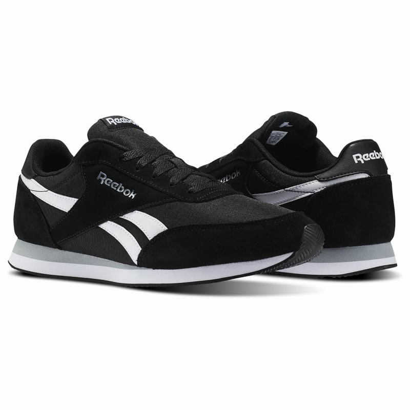 Tenisi Reebok Royal Classic Jogger 2 Barbati Negrii/Albi/Gri Romania LX7046JM